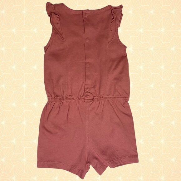 4/$17 NWT Carter’s Baby Onesie Mauve w Ruffles, 24 Months, Pink, Red, Rose, New - Picture 3 of 9